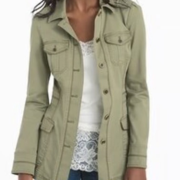 White House Black Market Jackets & Blazers - WHBM Military  Field Jacket in Army Green sz 4